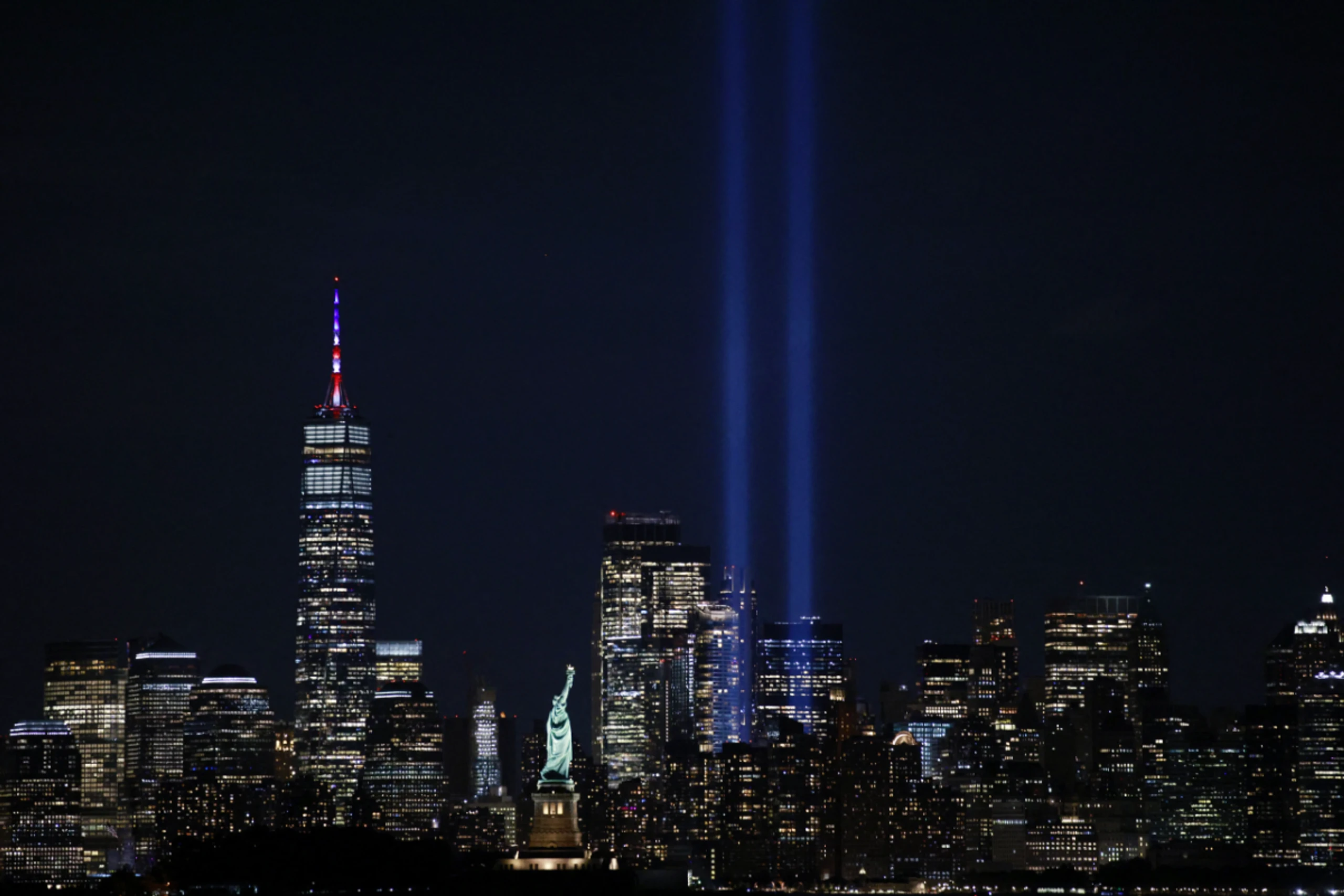 Lichtinstallation erinnert an die Zwillingstürme des WTC