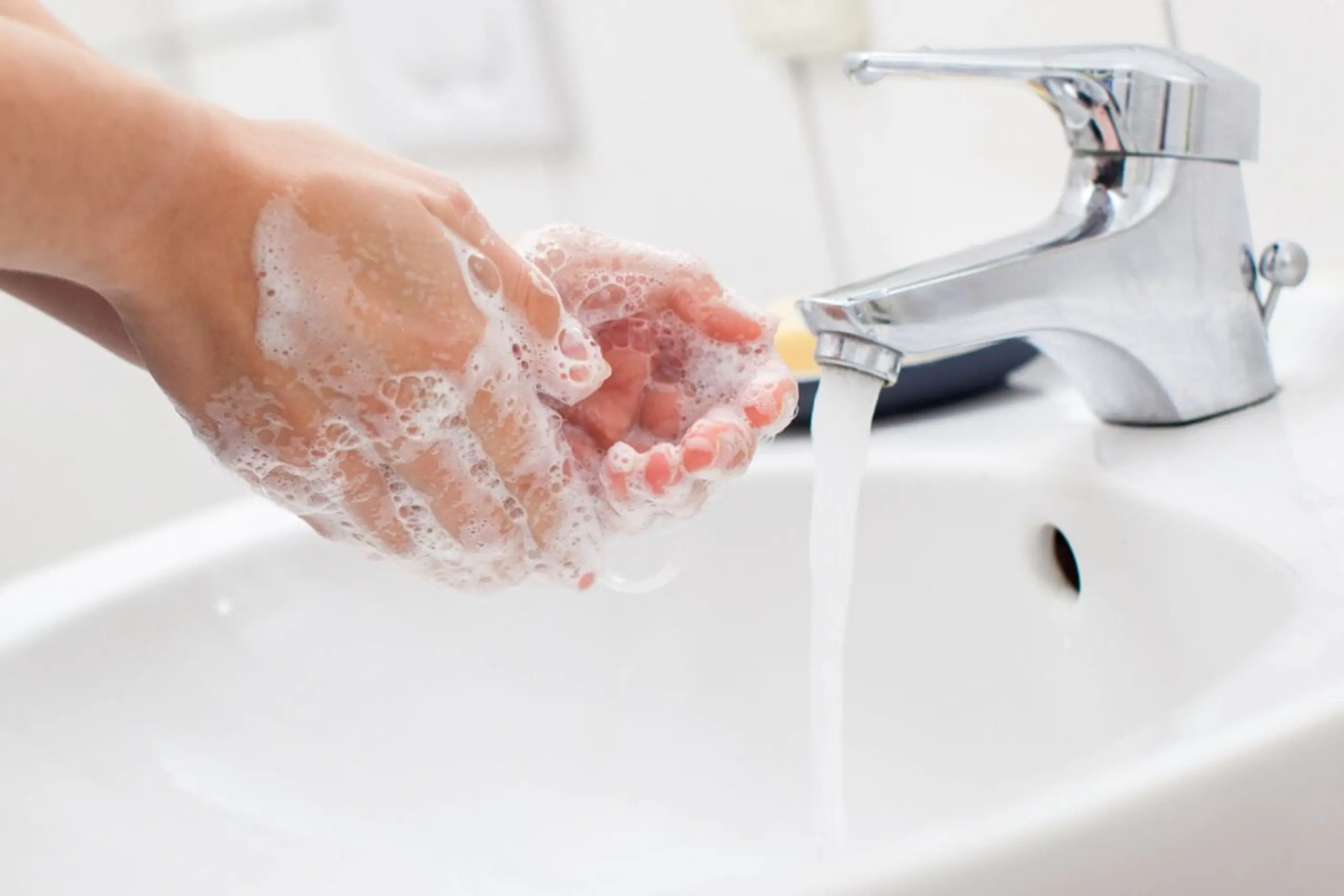 87 Prozent gaben an, sich nach dem WC-Gang immer die Hände zu waschen