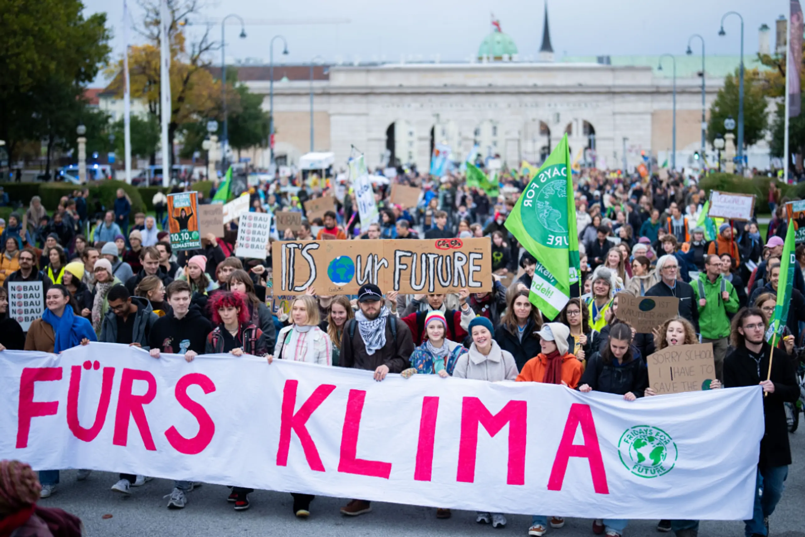 Das lange fehlende Klimagesetz wurde bei Demos immer wieder gefordert