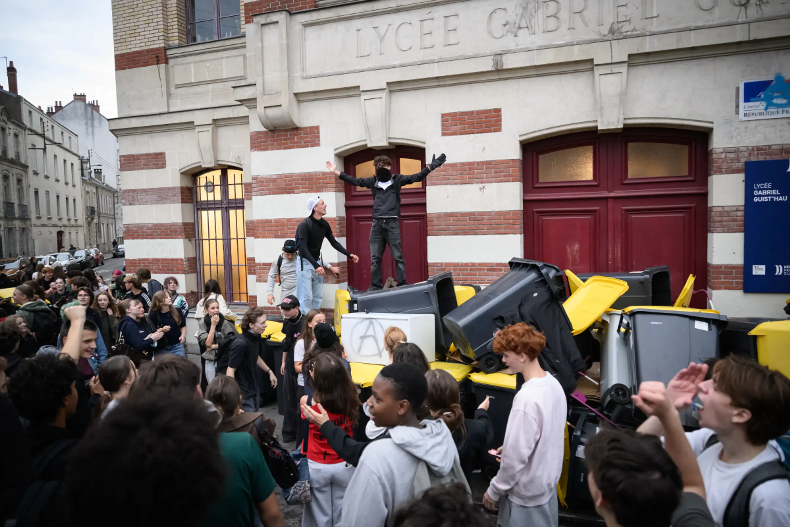 Proteste auch in der Atlantikküstenstadt Nantes