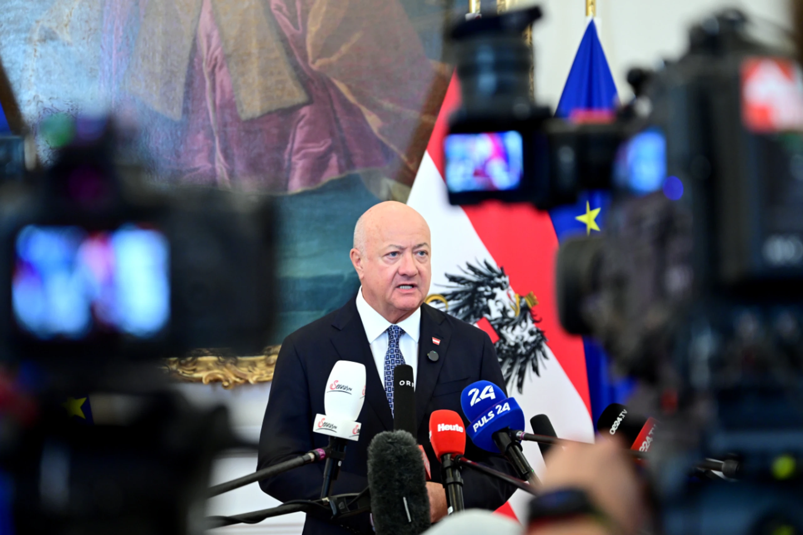 Stocker teilte seine Meinung bei einem Pressestatement mit