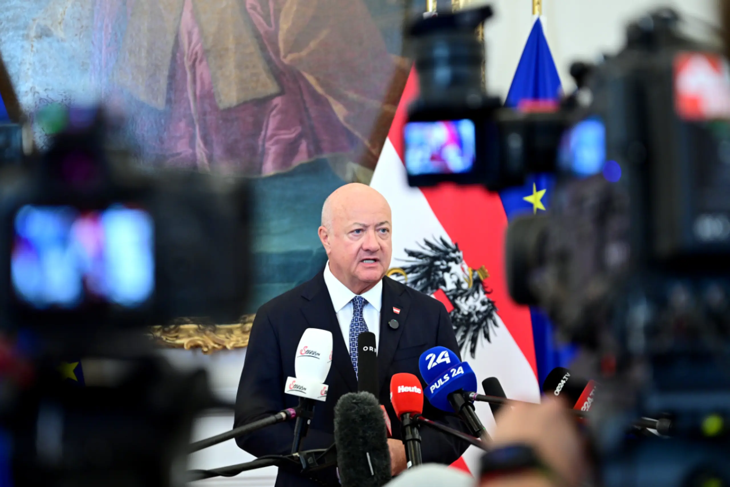 Stocker teilte seine Meinung bei einem Pressestatement mit