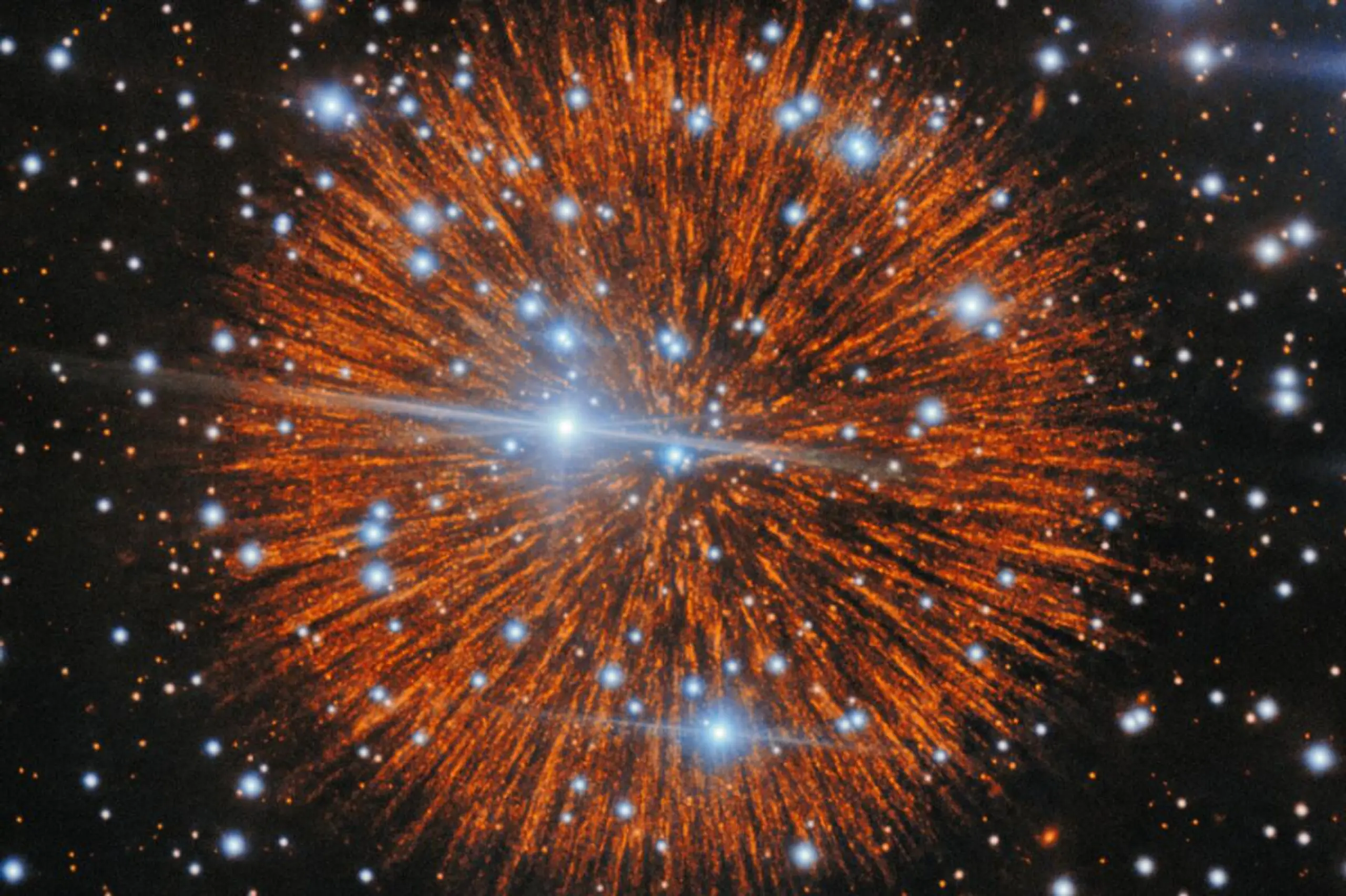 Die Überreste einer Sternenexplosion ähneln einem Feuerwerk
