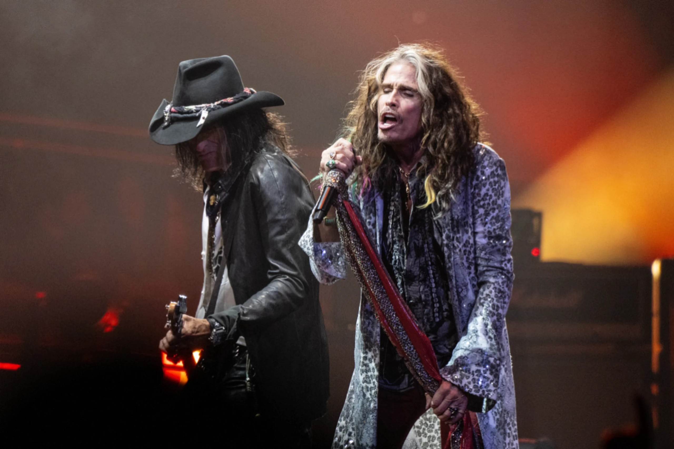 Joe Perry (links) und Steven Tyler von Aerosmith