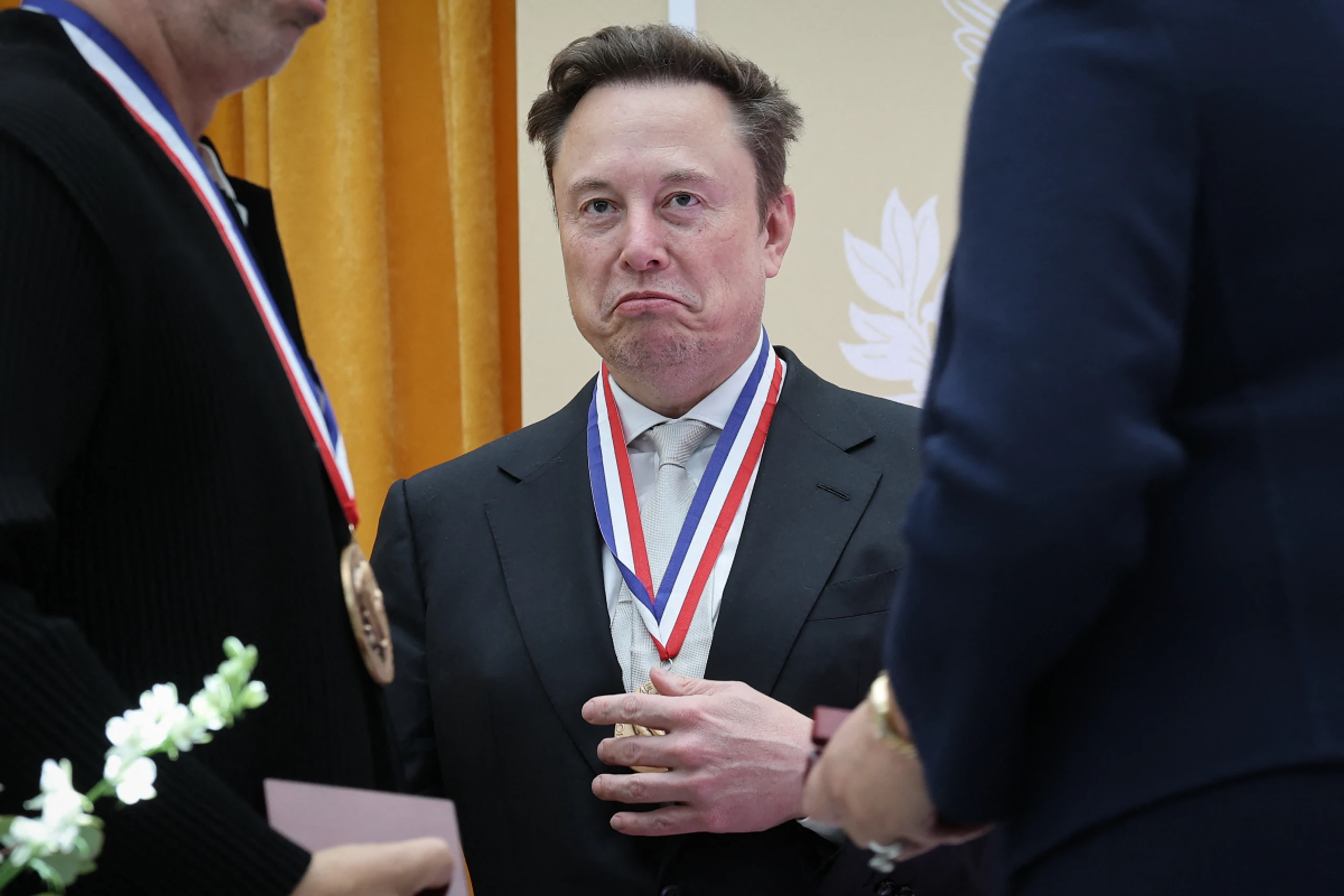 Musk mit der Medaille