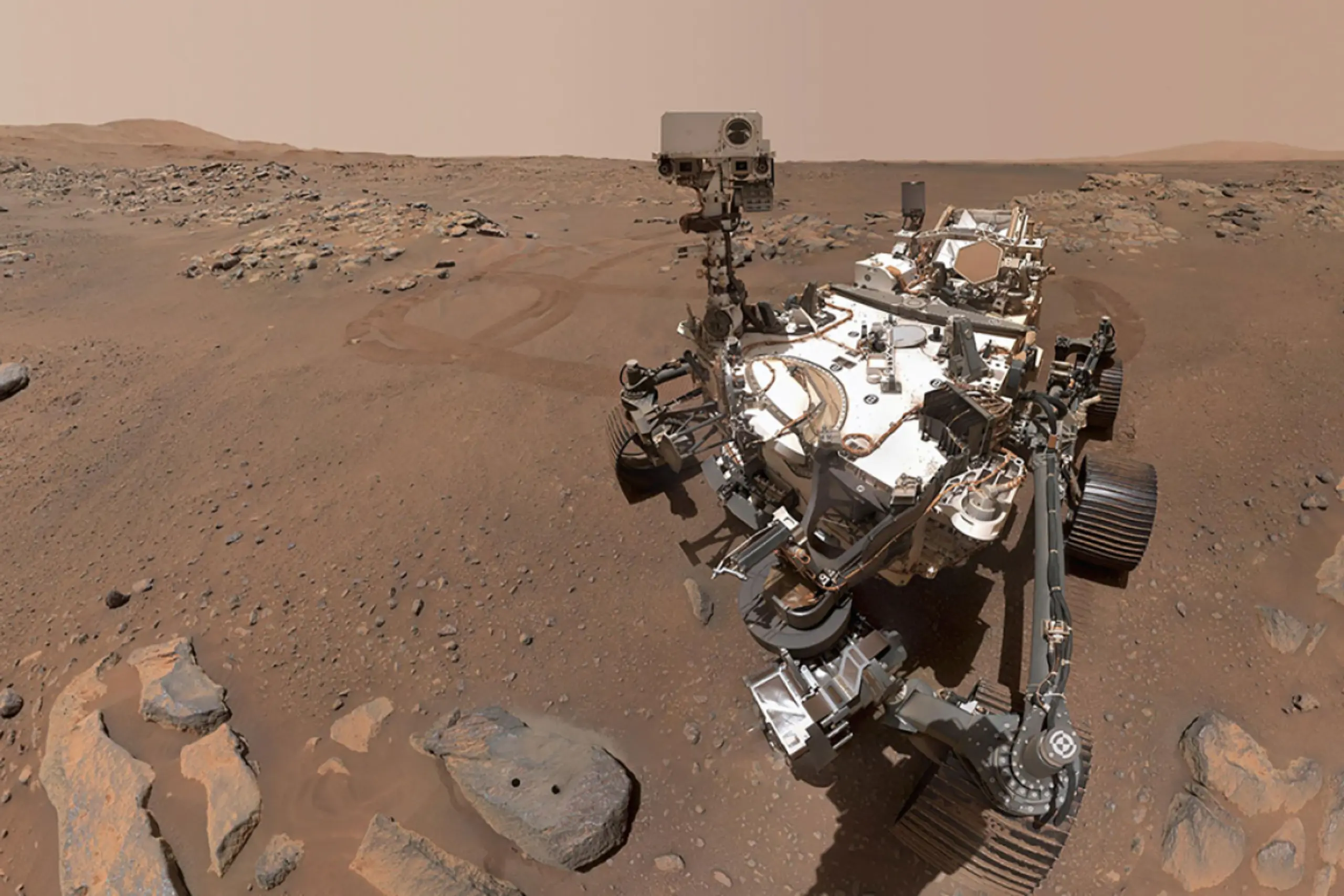 Mars-Rover "Perseverance" bei der Arbeit