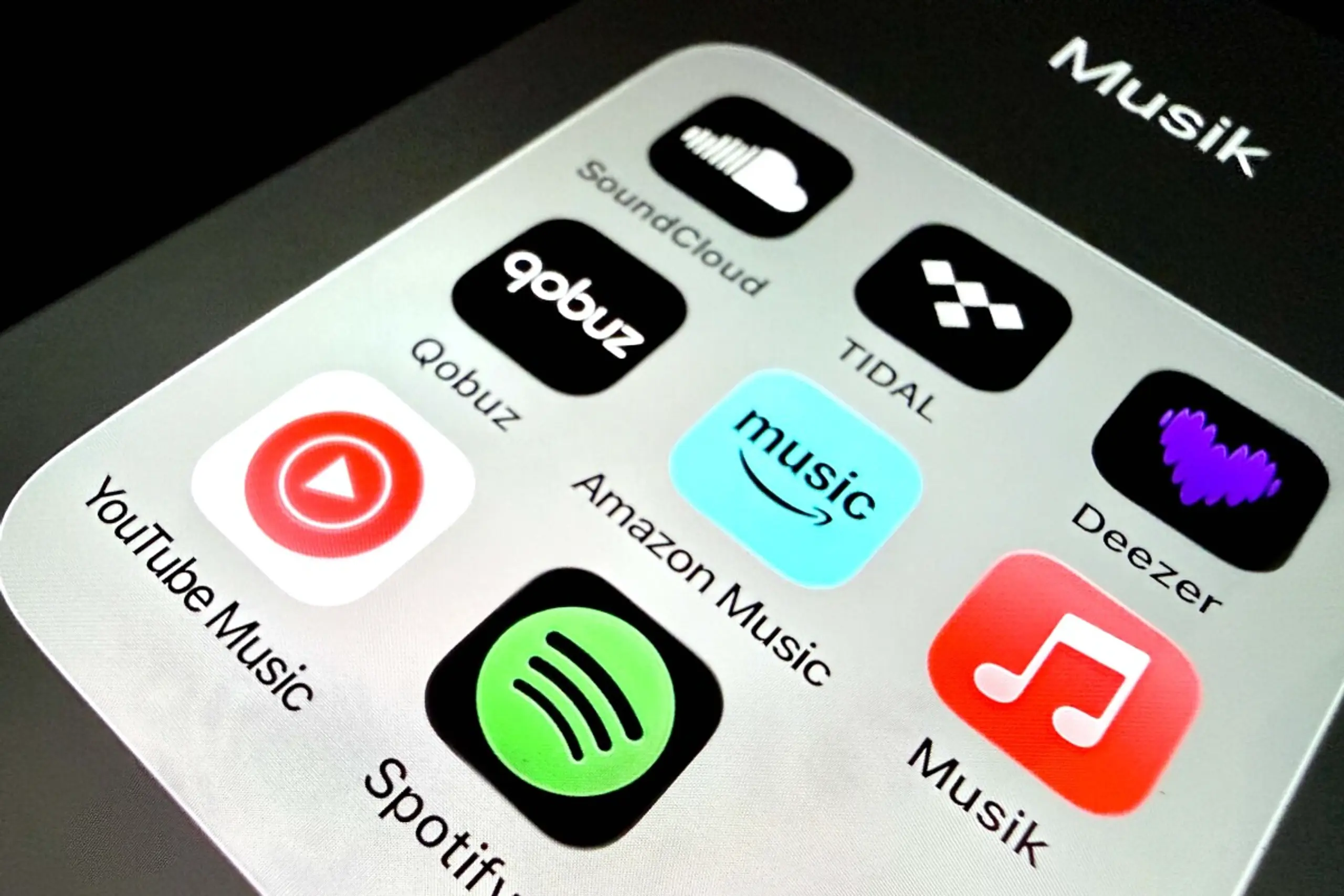 Youtube und Spotify haben die Nase im Musikstreamingbereich vorne
