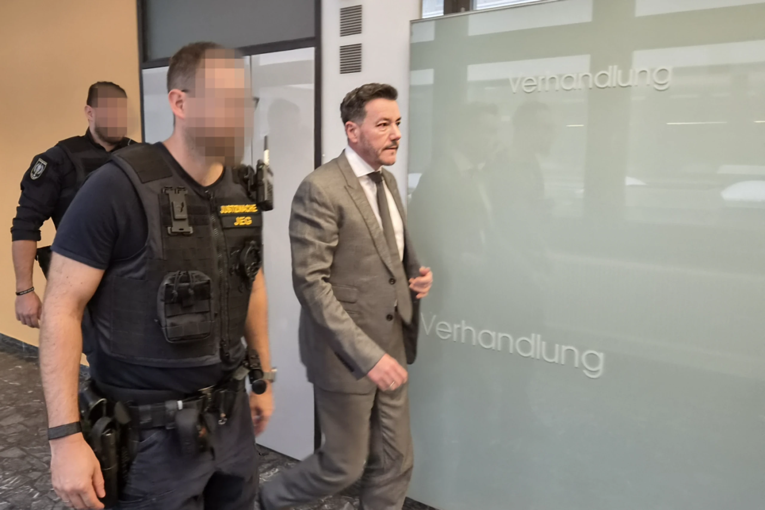 Benko wirkte nach der Haftprüfungsverhandlung sichtlich erleichtert