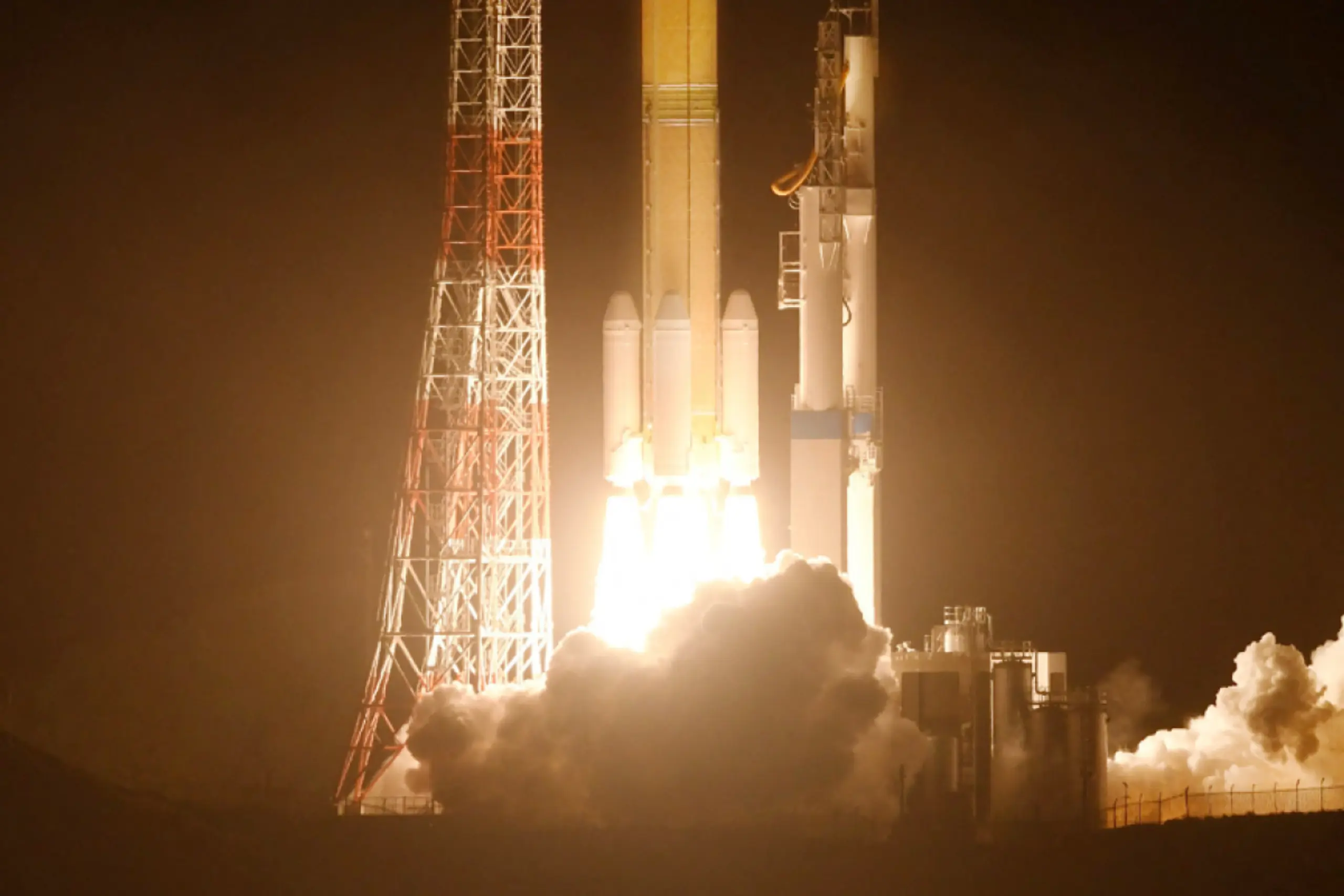 H3-Rakete hob erfolgreich von Japans Weltraumbahnhof Tanegashima ab