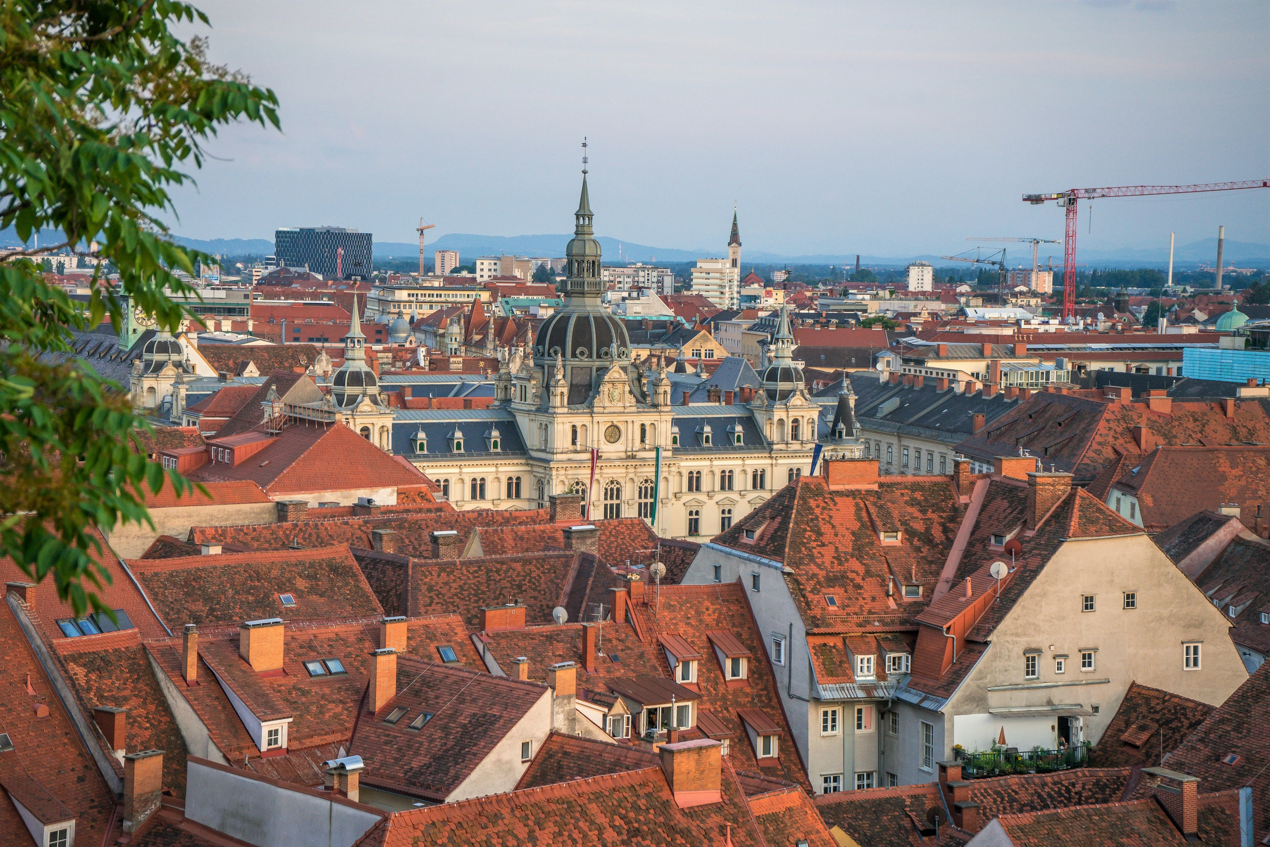 Blick über die Dächer der Grazer Altstadt
