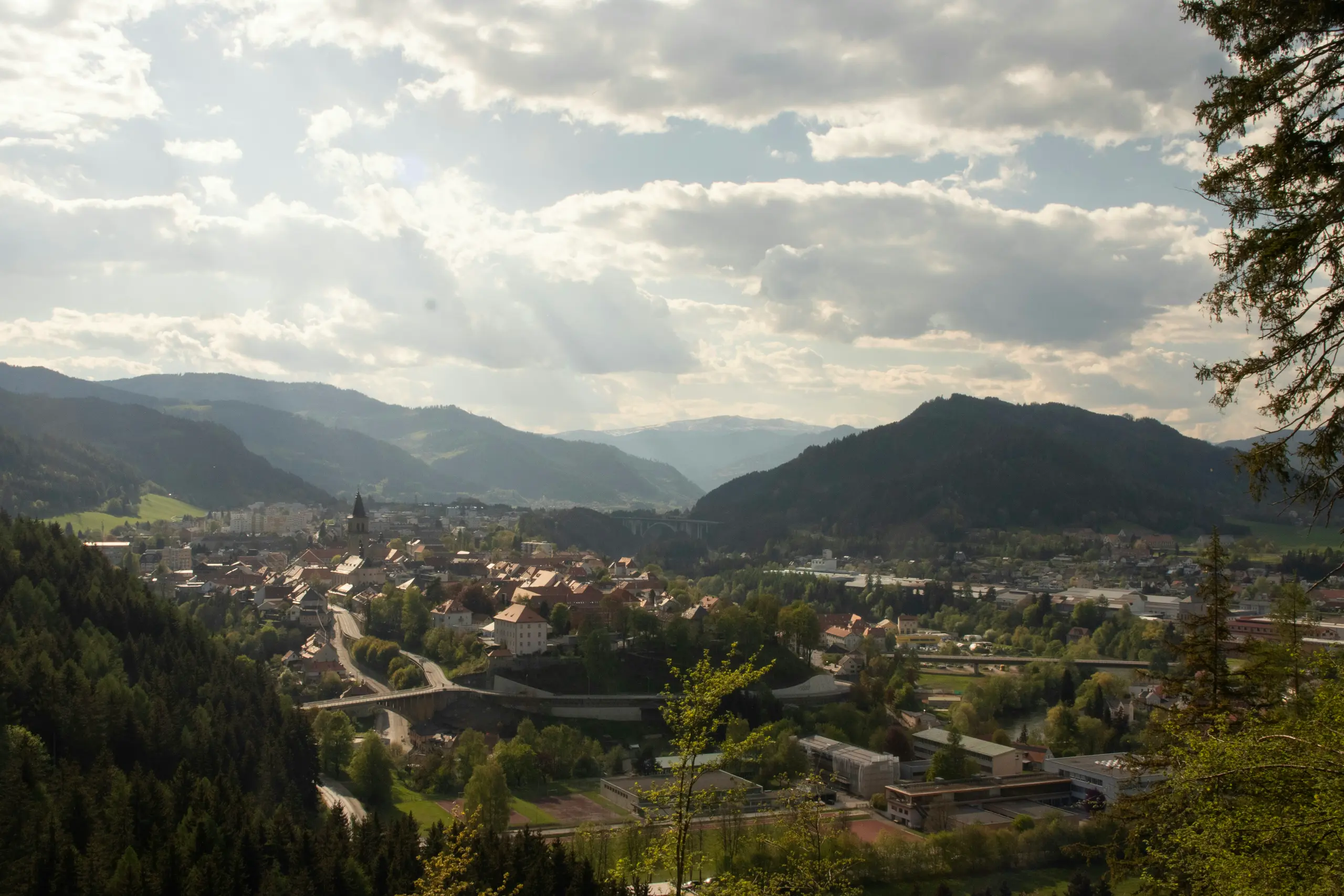 Blick auf Judenburg im steirischen Murtal