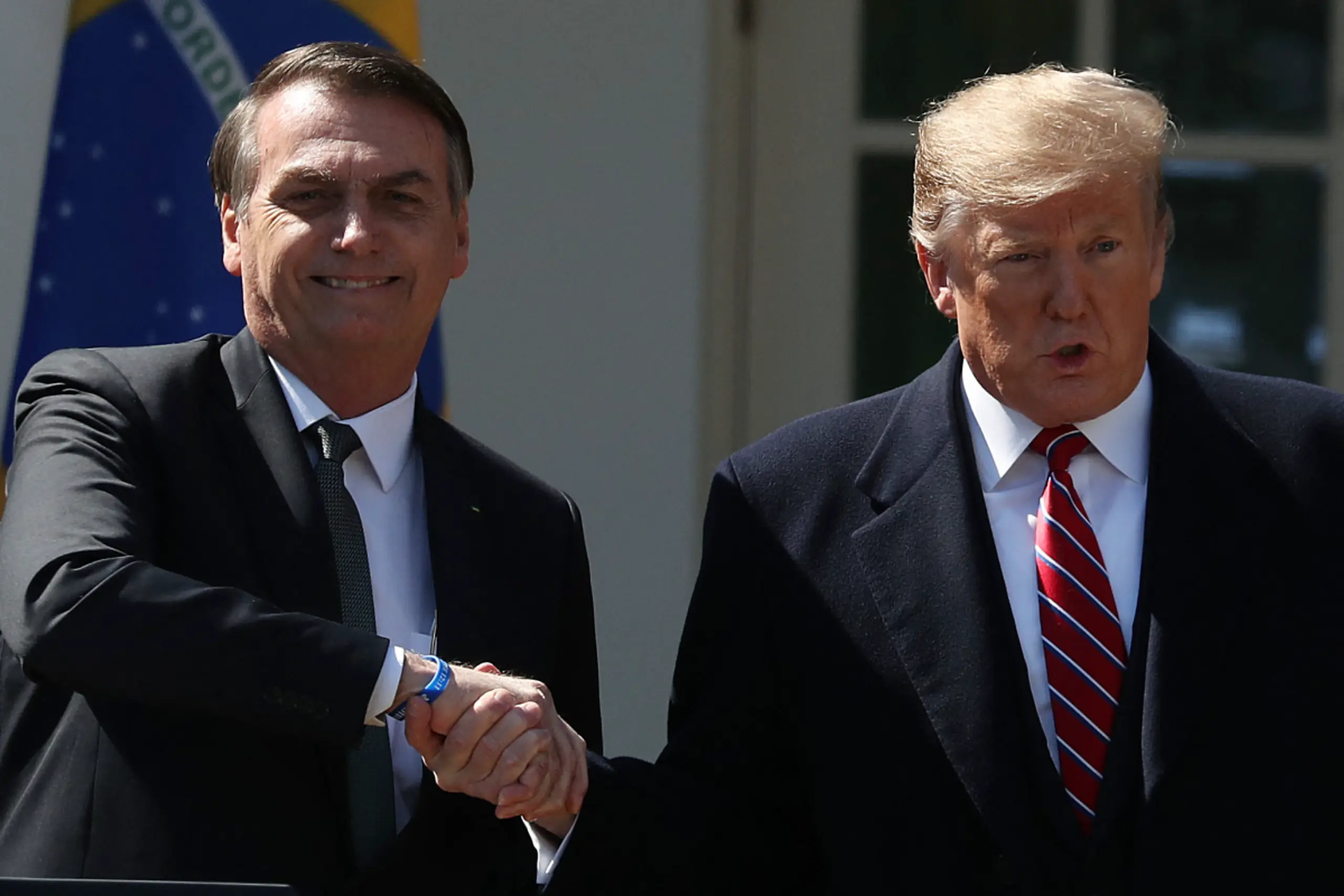 Flavio Bolsonaros Vater Jair hatte Trump tatkräftig unterstützt
