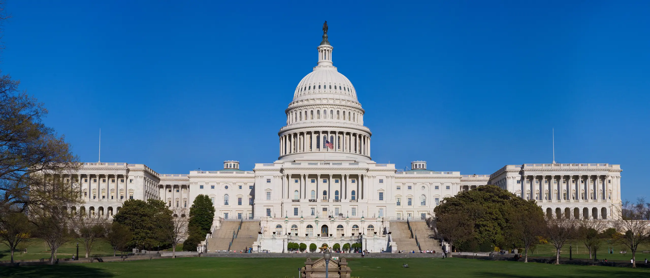 Das Kapitol in Washington, Sitz des US-Kongresses, von der Westseite